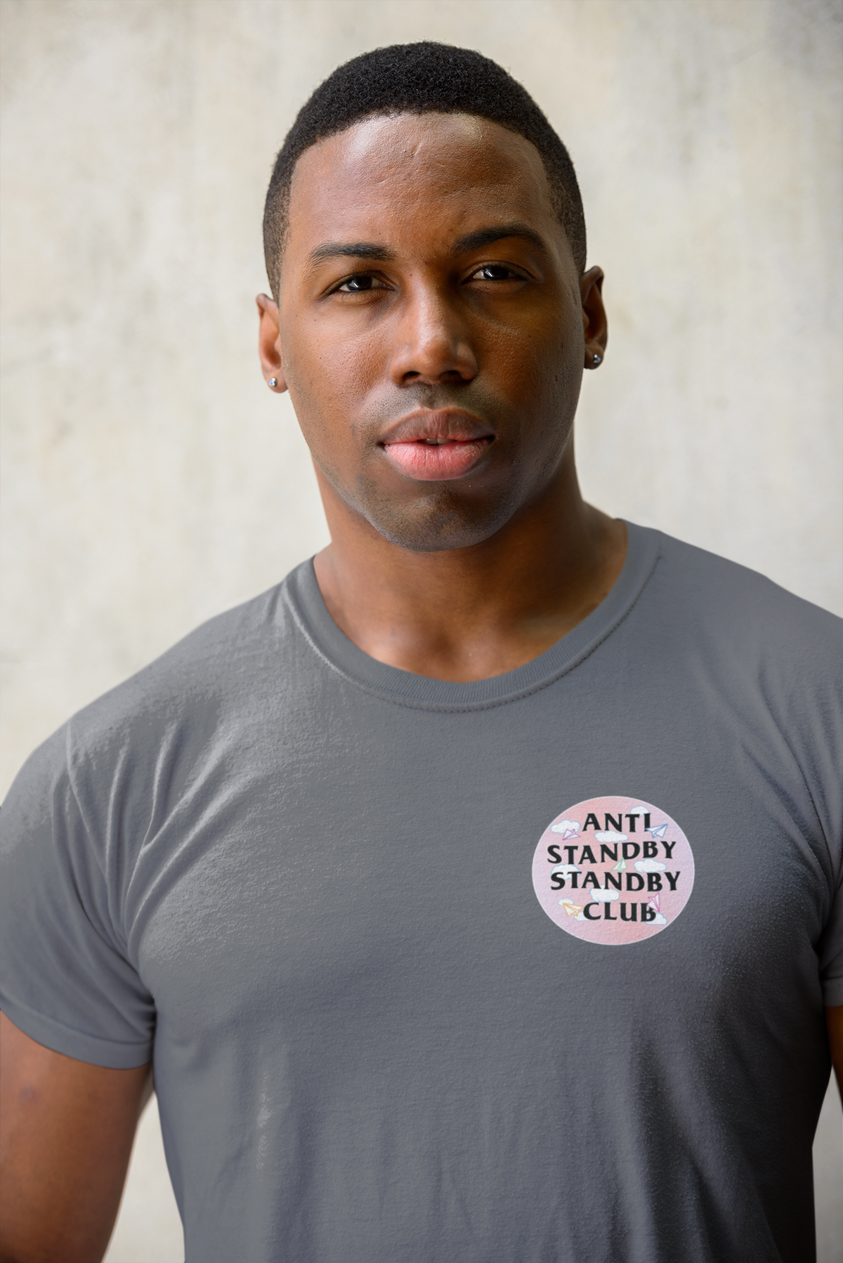 Anti Standby Club (Pink) Mens Cotton Shirt