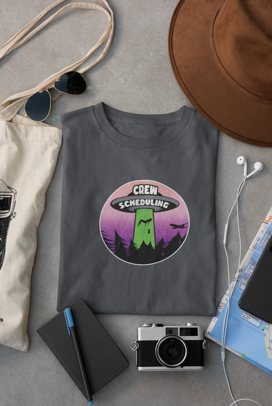 Beamed Up Crew Scheduling Mens Cotton Shirt