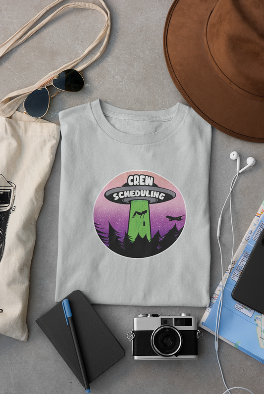 Beamed Up Crew Scheduling Womens Shirt