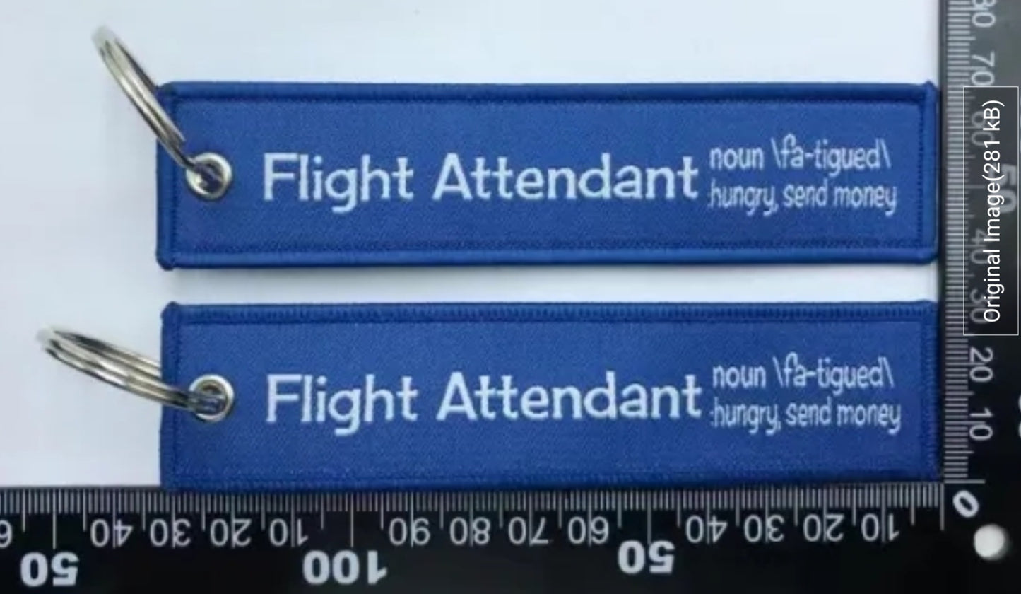 "FLIGHT ATTENDANT" Bag Tag