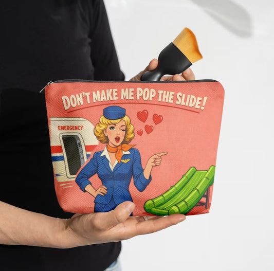 "Don't make me pop the slide" tote