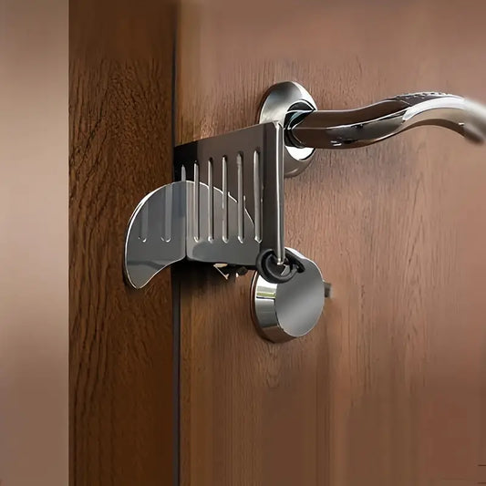 Portable No-Drill Safety Door Lock