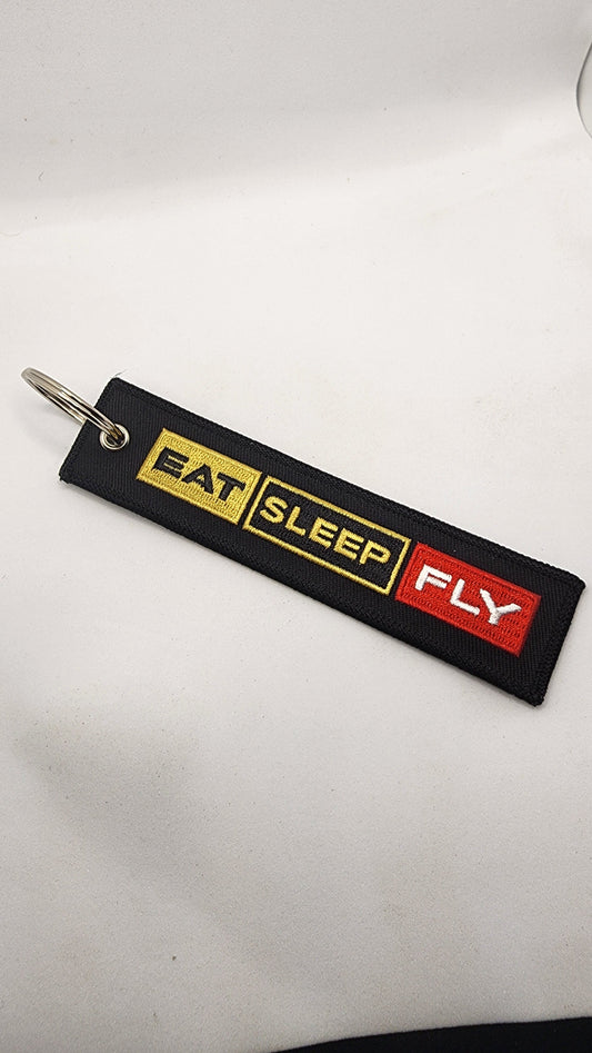 "EAT SLEEP FLY" Bag Tag