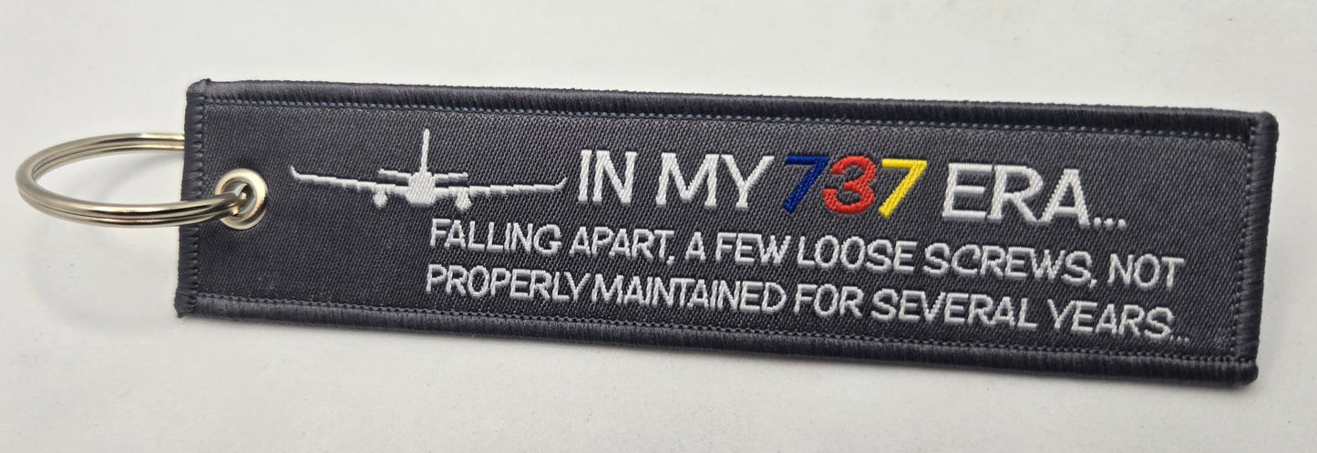 "IN MY 737 ERA" bag tag