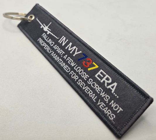 "IN MY 737 ERA" bag tag