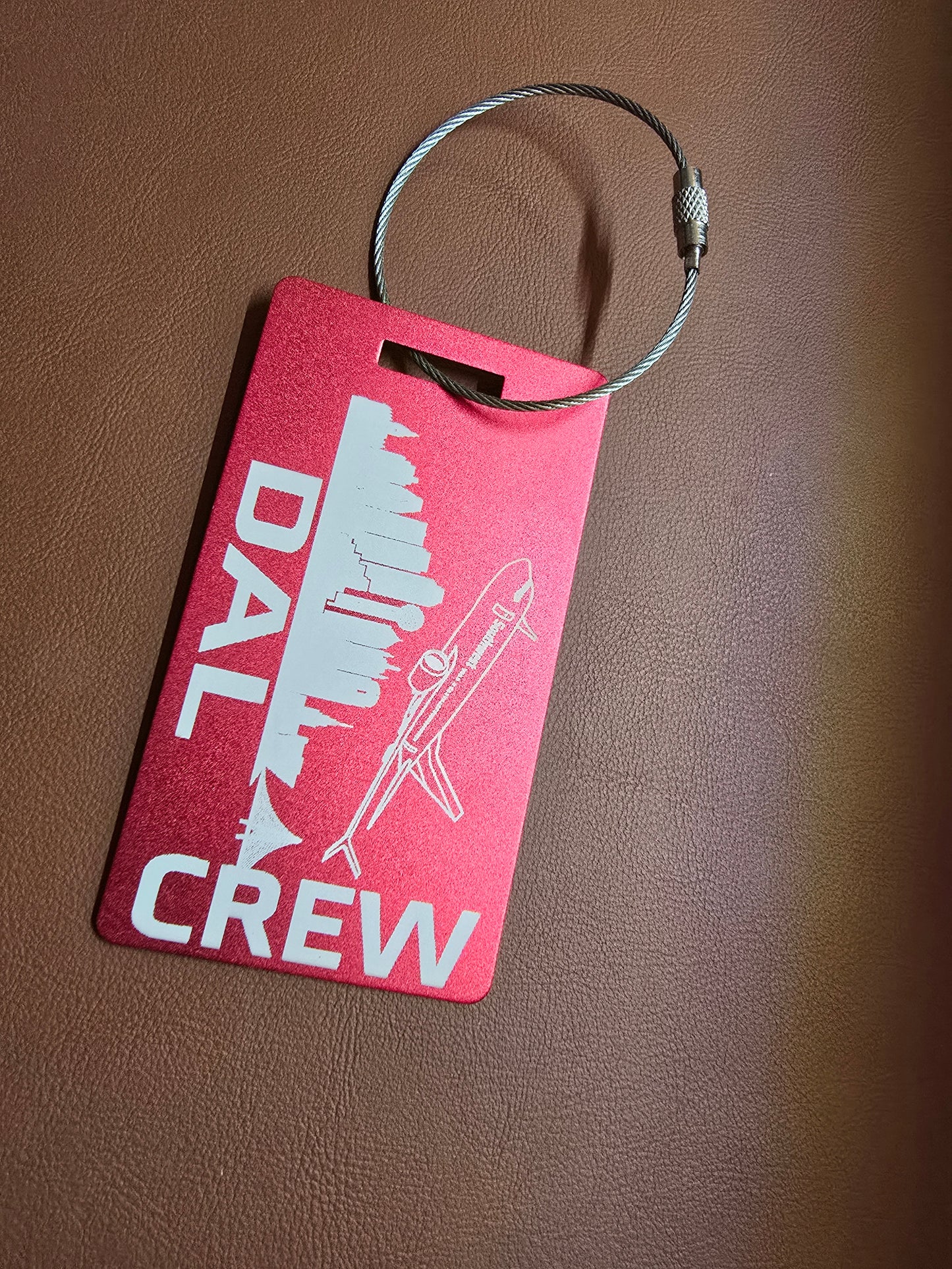 DAL CREW Metal bag tag
