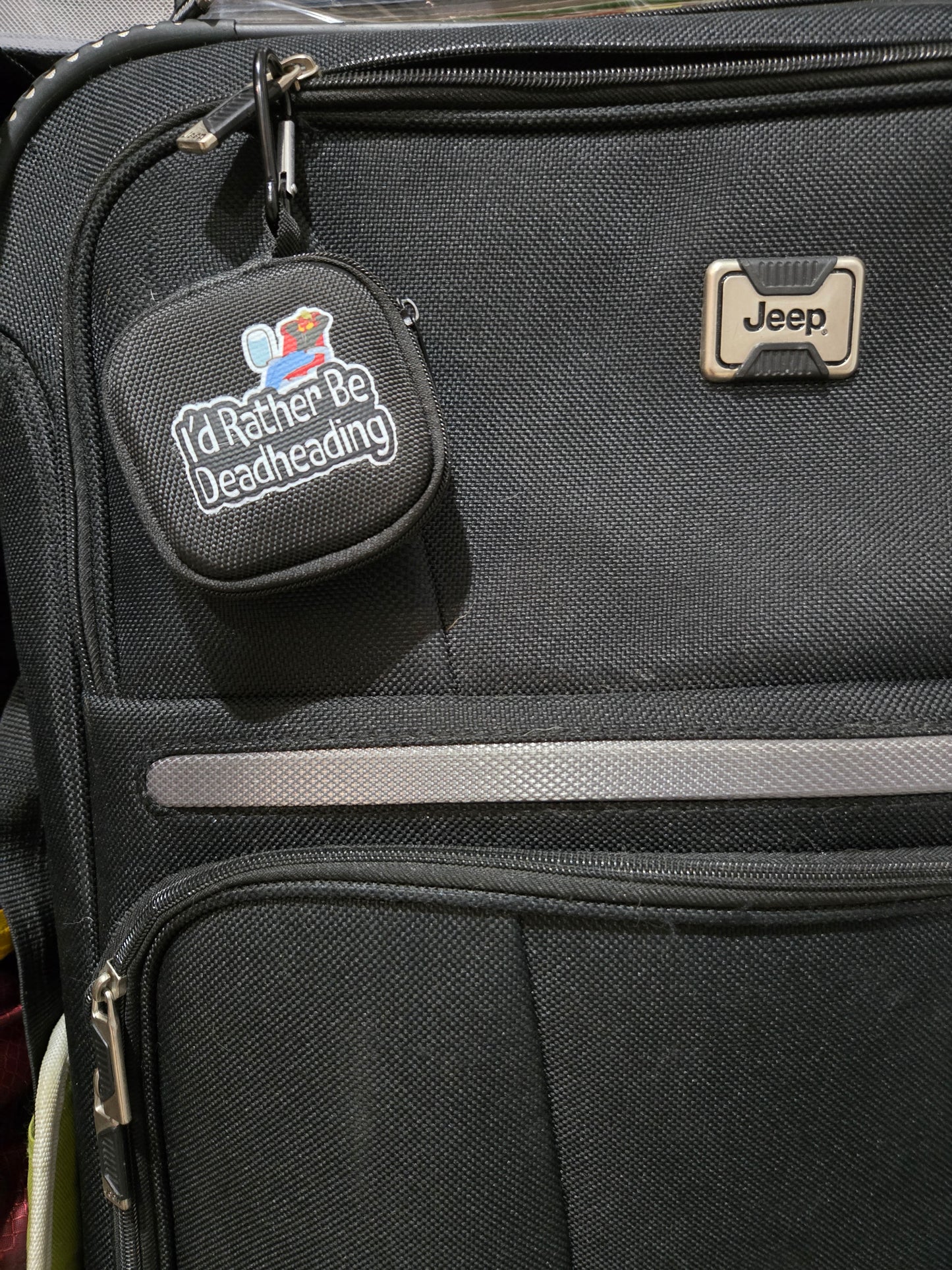 "I'D RATHER BE DEADHEADING" Flying earbud power pouch