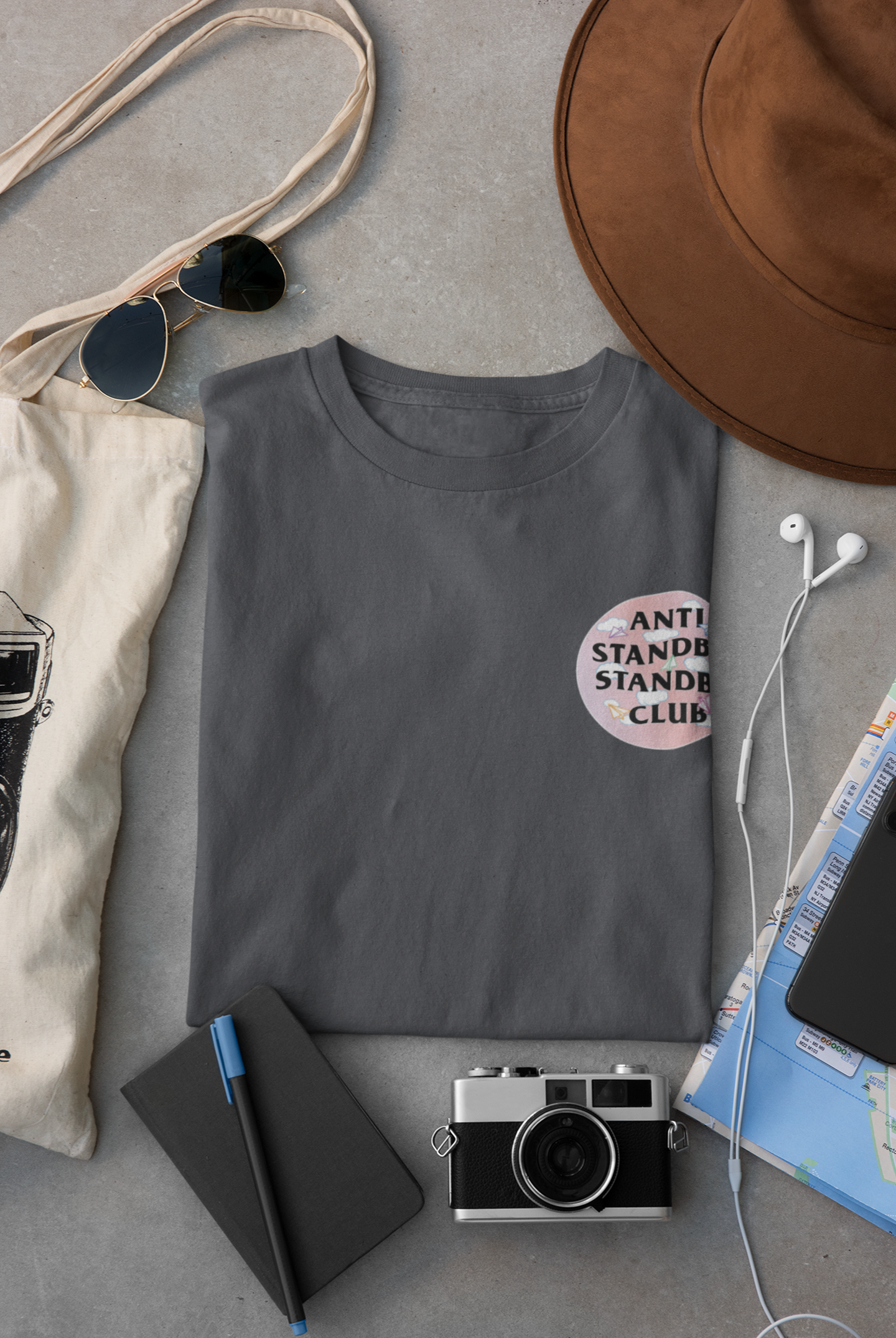 Anti Standby Club (Pink) Mens Cotton Shirt