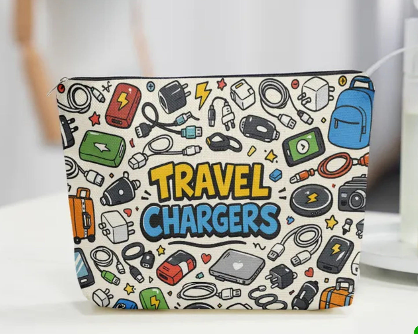 "Travel Chargers" Tote