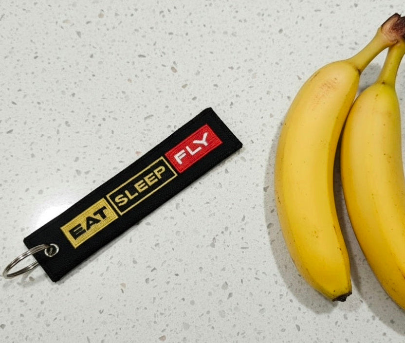 "EAT SLEEP FLY" Bag Tag