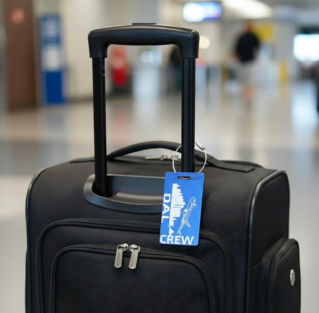 DAL CREW Metal bag tag