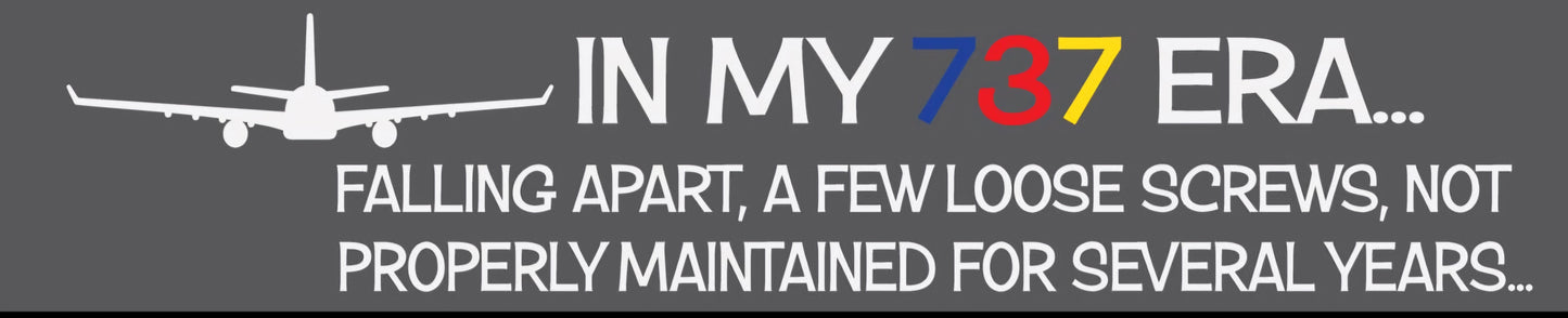 "IN MY 737 ERA" bag tag