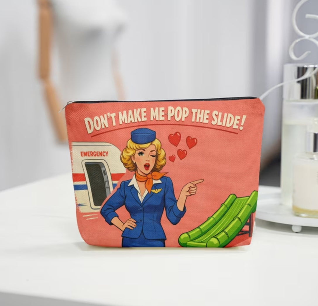 "Don't make me pop the slide" tote