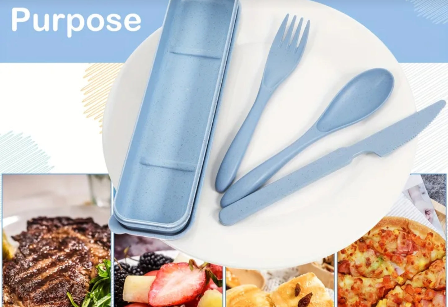 4pc Travel Cutlery Set