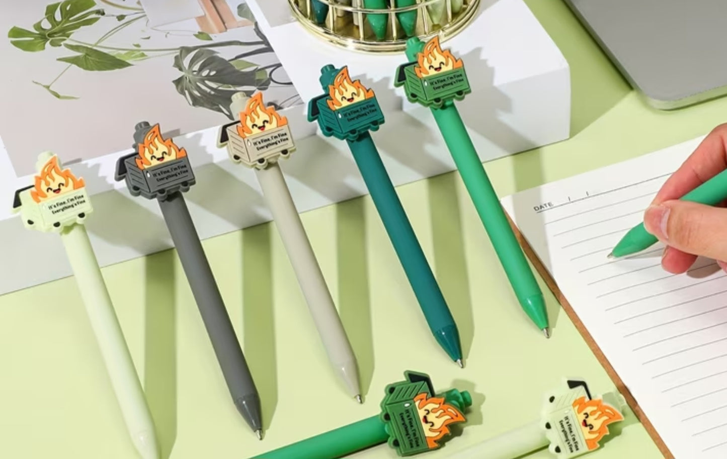 5pk Dumpster Fire Ink pens
