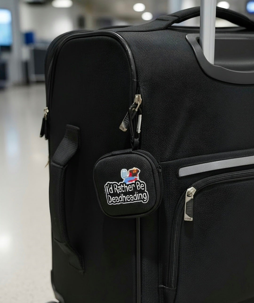 "I'D RATHER BE DEADHEADING" Flying earbud power pouch