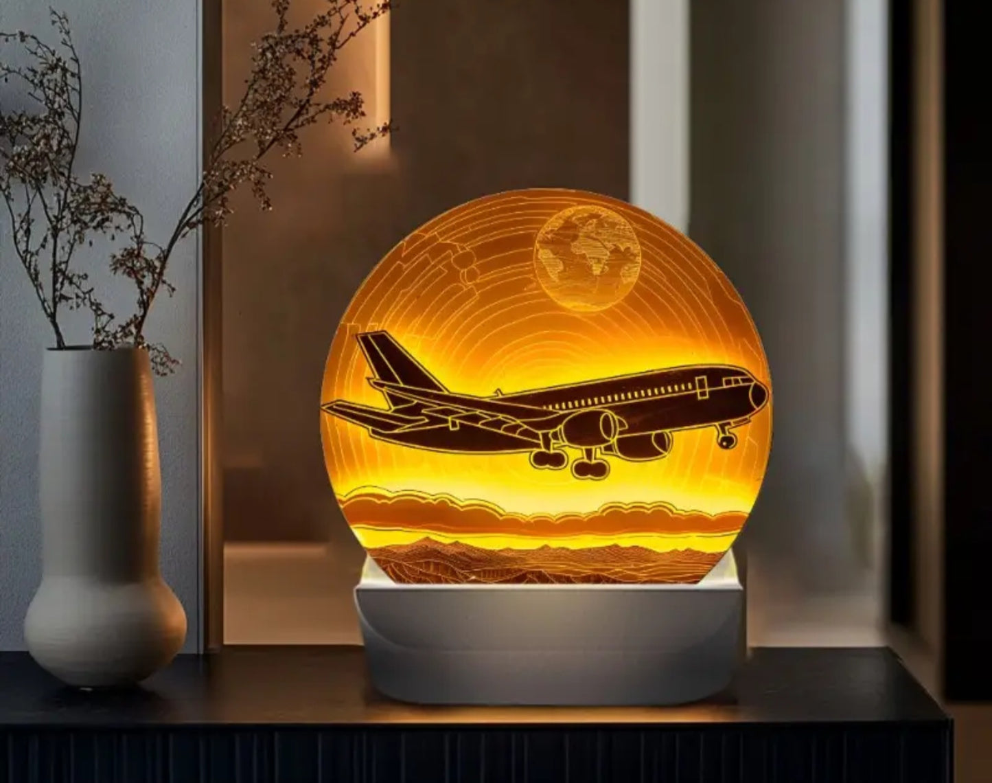 "Soaring Through the Sky" LED Lamp