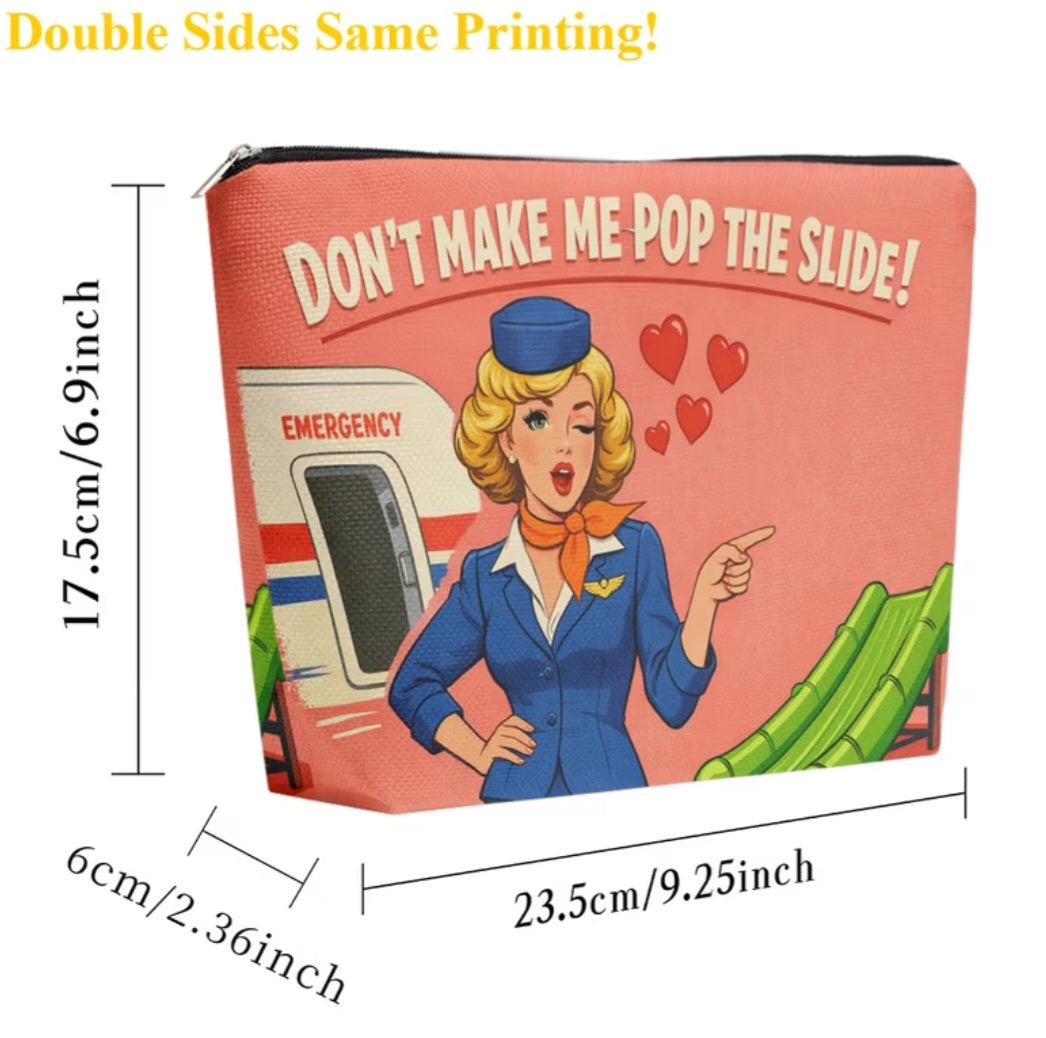 "Don't make me pop the slide" tote