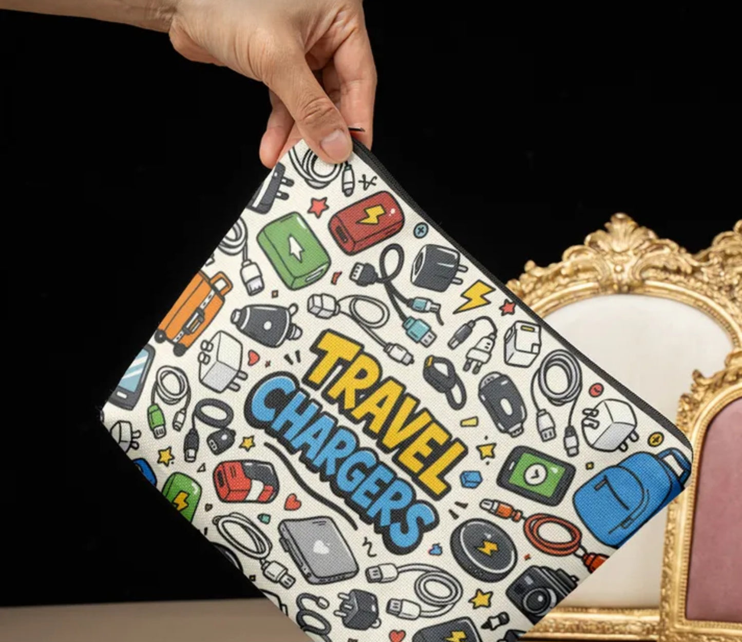 "Travel Chargers" Tote