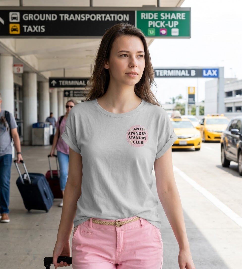 Anti Standby Club (Pink) Womens Shirt