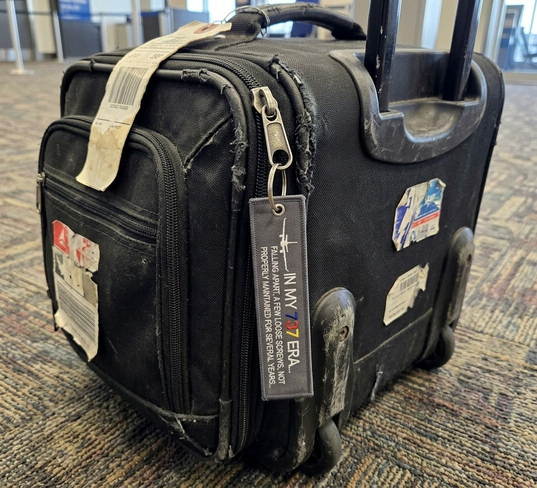 "IN MY 737 ERA" bag tag