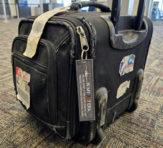 "IN MY 737 ERA" bag tag