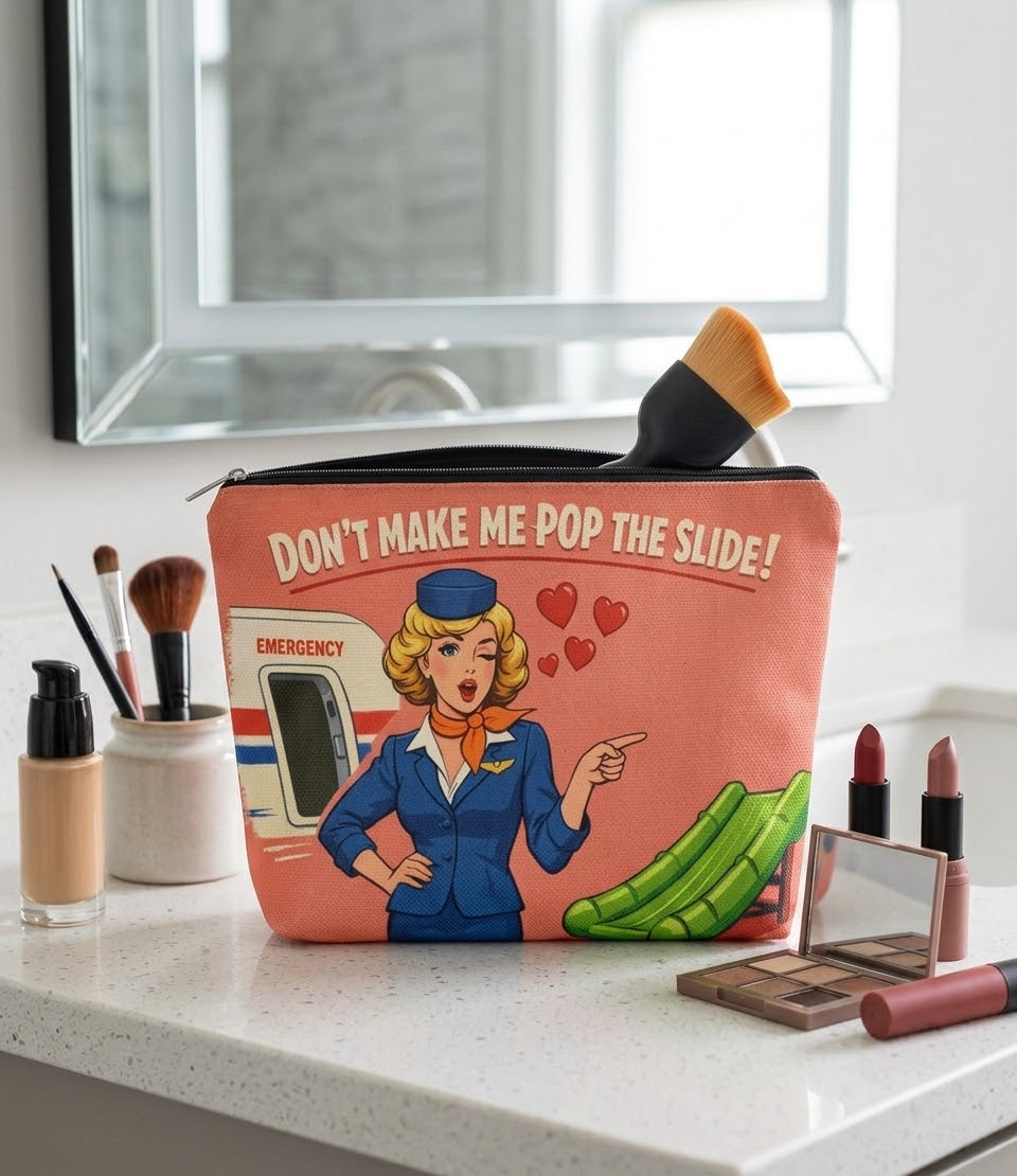 "Don't make me pop the slide" tote