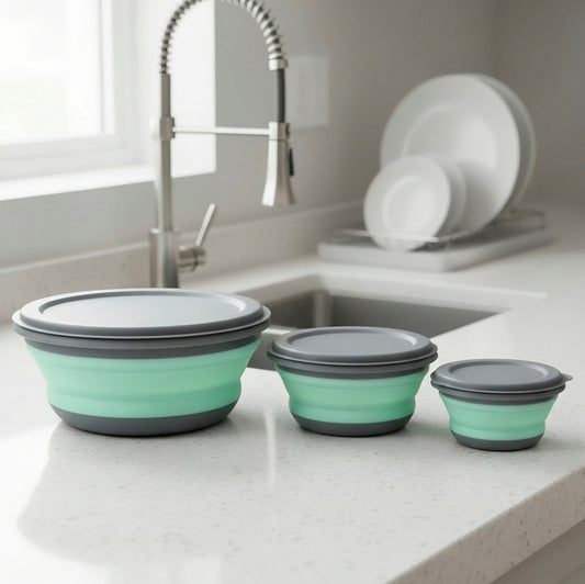 Collapsible Travel Food Bowls