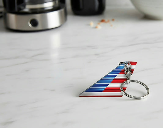 American Airlines Airplane Tail Key Chain