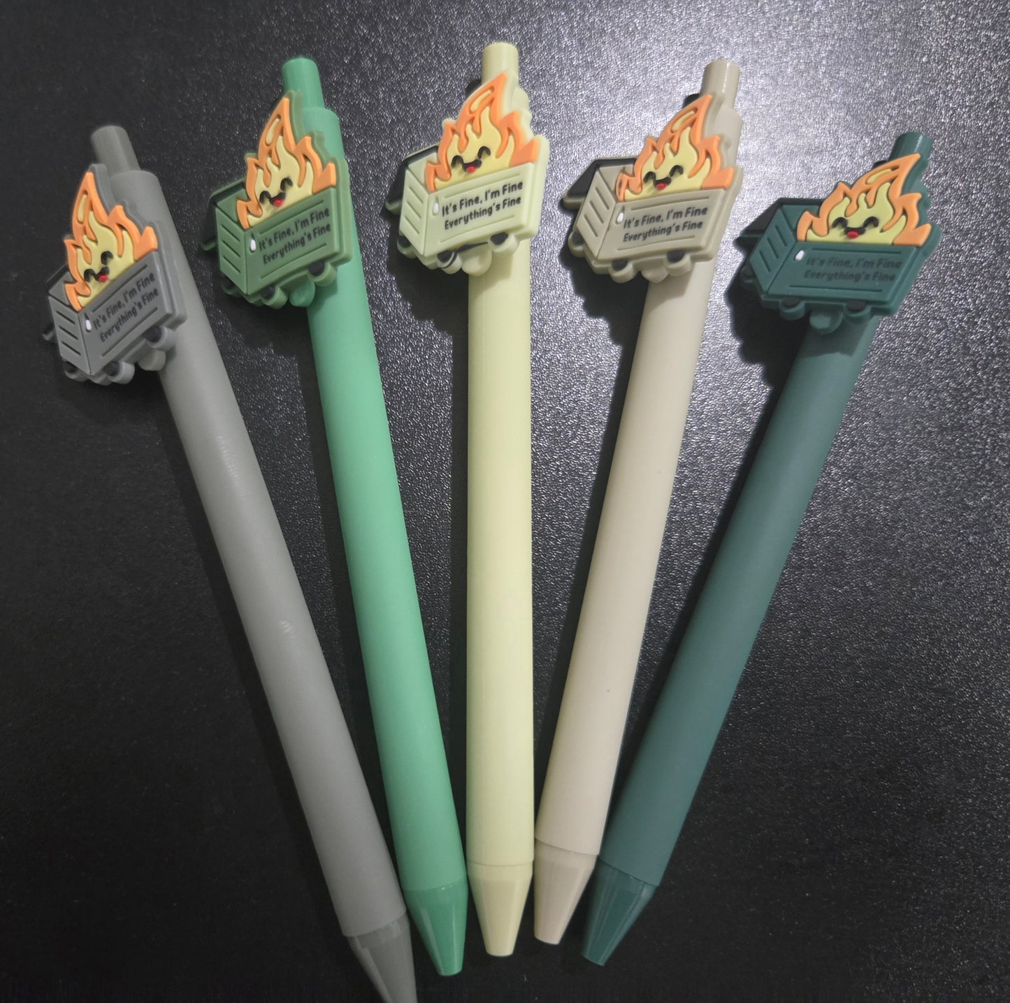 5pk Dumpster Fire Ink pens